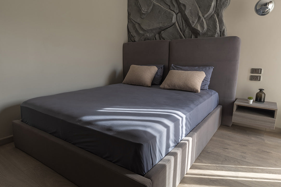 Modern Bed in Grey