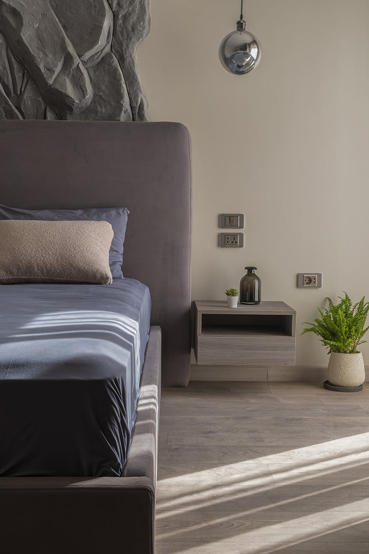 Modern Bed in Grey