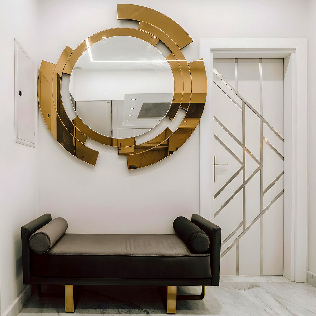 Modern Velvet Banquette