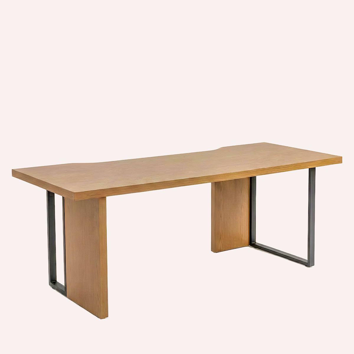 Wood & Steel Desk