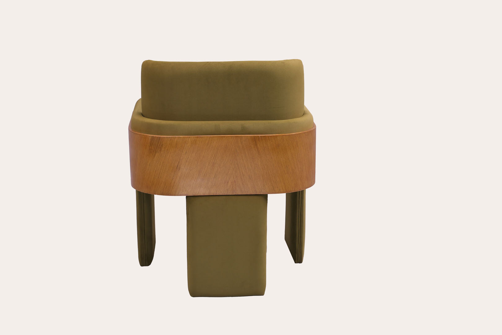 Green Velvet Wooden Chair