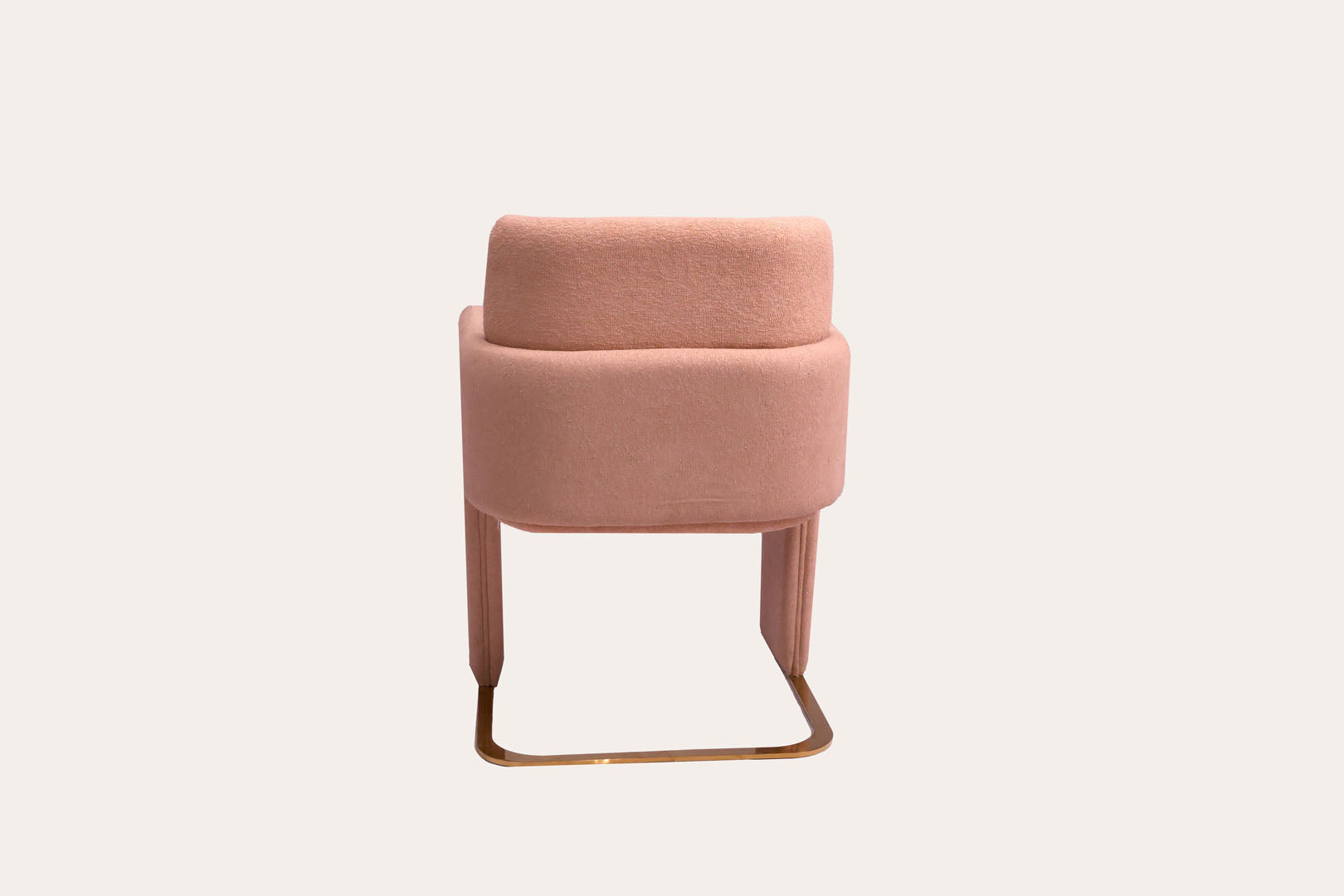 Beige Velvet Modern Chair