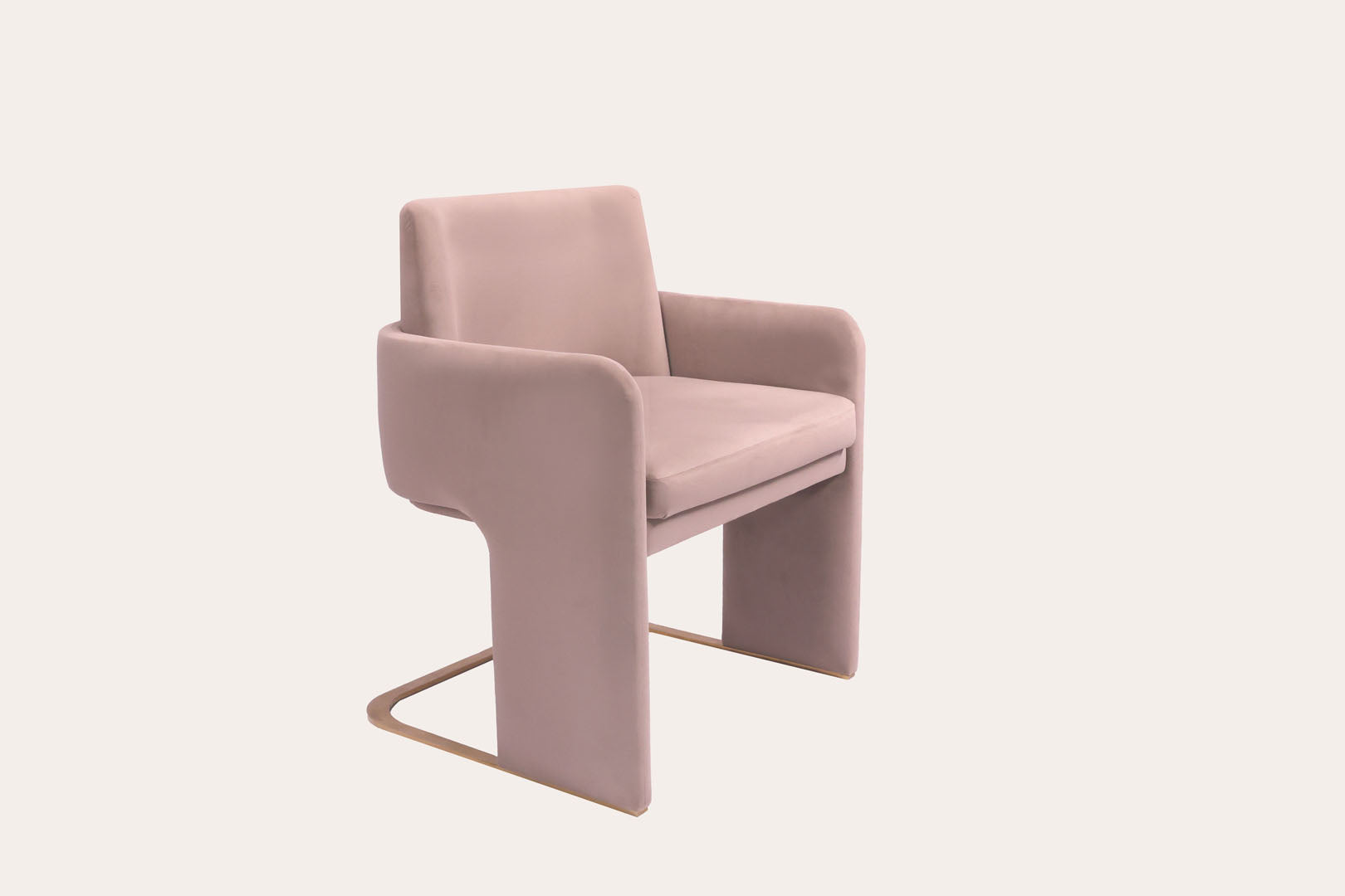 Grey Velvet Modern Chair