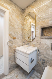 White Sink & Cabinet